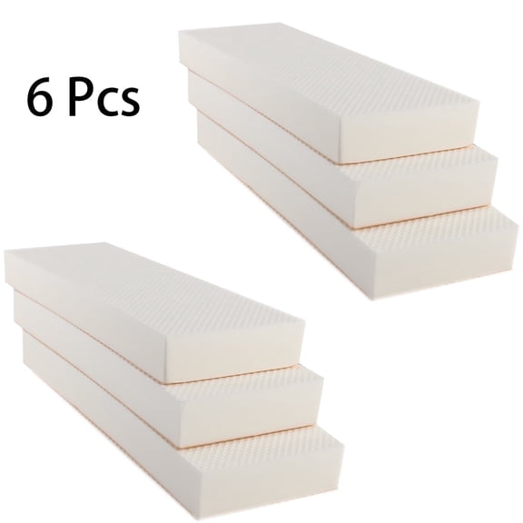 Gamexcel 6 Pack Garage Wall Protector for Car Door, Self-Adhesive EVA Foam Bumper Guard Pad, Anti-Collision Parking Protection, White
