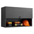Garage Wall Storage with Up Door, Open Shelf Metal Tool