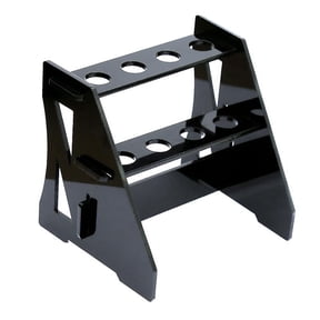 Garage Workbench RC Tool Storage Stand with Holder - Black Plastic Organizer for Model Car Boat Aircraft