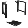 thumbnail image 1 of Garage Workbench Table Frame 20" Depth and 2" High Drawer Kit - Height Adjustable 29" to 35" - Black, 1 of 1
