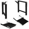 thumbnail image 1 of Garage Workbench Table Frame 26" Depth and Pullout Shelf and 2" High Drawer Kit - Height Adjustable 29" to 35" - Black, 1 of 1