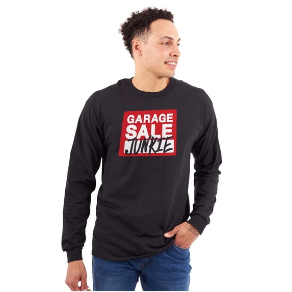 Garage Yard Sale Thrift Junkies Long Sleeve TShirt Men Women Brisco Brands L