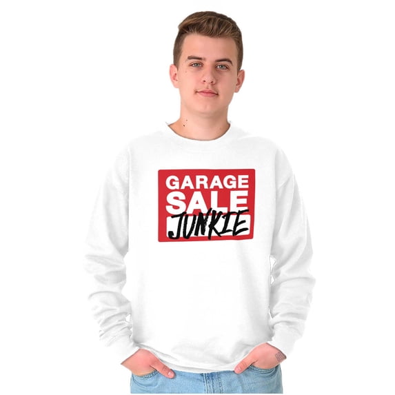 Garage Yard Sale Thrift Junkies Sweatshirt for Men or Women Brisco Brands L