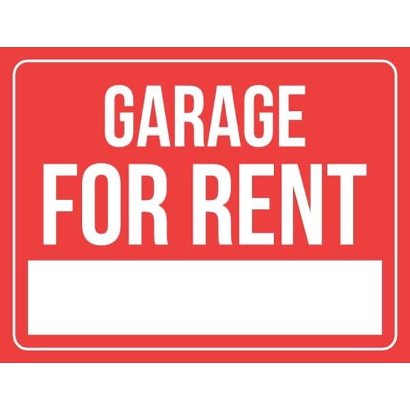 Garage for Rent Sign - Sale Metal Sign 8x12 Inch for Security Use
