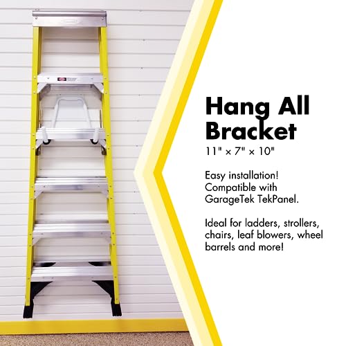 GarageTek Hang It All Garage Wall Mount Bracket Organizer Wheelbarrow