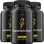 Garaherb Plus for Men Capsules   GaraherbPlus MultiVitamin Complex Pills, Energy, 3 Pack, 180 Capsules