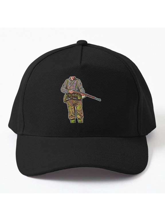 Garand Soldier Pastel Baseball Hat, Military Character Illustration Design, Classic Cap