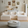 thumbnail image 1 of Garaneeds Modular Sectional Sofa for Living Room, 110" Boneless U-Shaped Couch, 5-Seat, Beige, 1 of 11