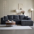 thumbnail image 1 of Garaneeds Modular Sectional Sofa for Living Room, 108" L-Shape Boneless Couch with Oversized Chaise, Gray, 3 Seats, Right Side, 1 of 10