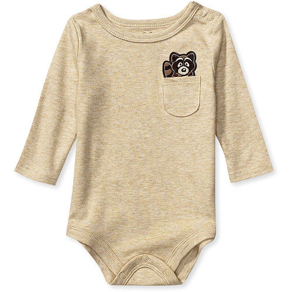 Garanimal Newborn Boy Solid Knit Creeper