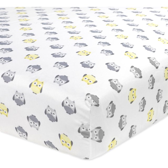 Garanimals Animal Crackers Microfiber Crib Sheet, Owl