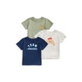 thumbnail image 1 of Garanimals Baby 3-Pack Short Sleeve Graphic Jersey T-Shirts, Sizes 0-24 Months, 1 of 7