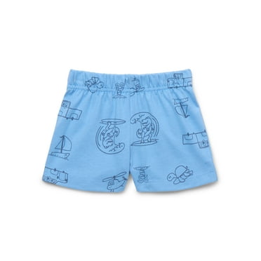 Garanimals Baby Basic Printed Jersey Shorts, Sizes 0-24 Months
