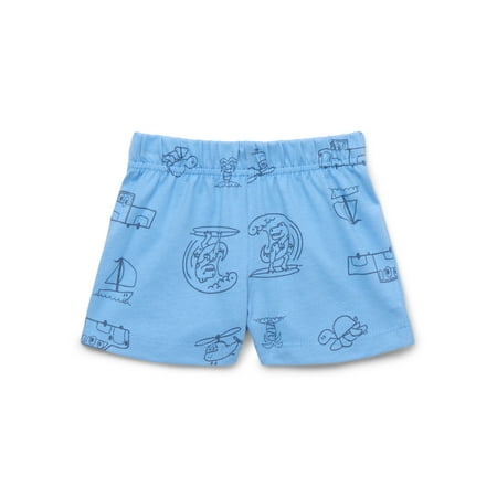 Garanimals Baby Basic Printed Jersey Shorts, Sizes 0-24 Months