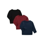 GARANIMALS Baby Boy 3-Pack Fleece Sweatshirt Multipack, Sizes 6-24 Months