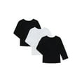 thumbnail image 1 of Garanimals Baby Boys Solid Tee with Long Sleeves, 3-Pack, Sizes 0M-24M, 1 of 3