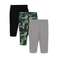 thumbnail image 1 of Garanimals Baby Boys Thermal Joggers, 3-Pack, Sizes 0M-24M, 1 of 4