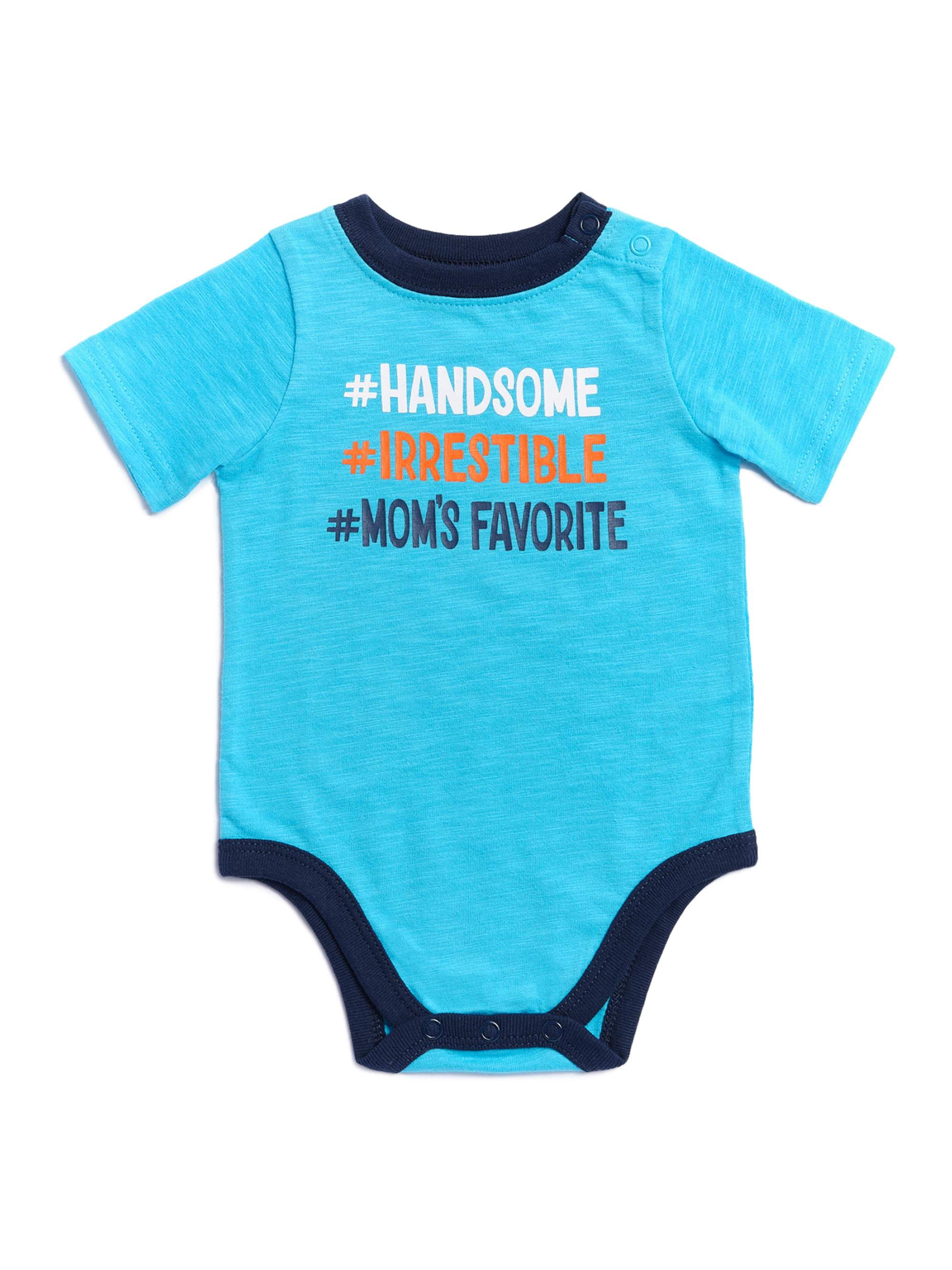 Garanimals Baby Boy Attitude " Handsome Moms Favorite" Bodysuit