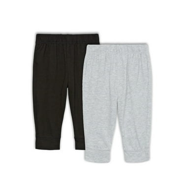 Garanimals Baby Boy Basic Jersey Joggers Multipack, 2-Pack, Sizes 0-24 Months