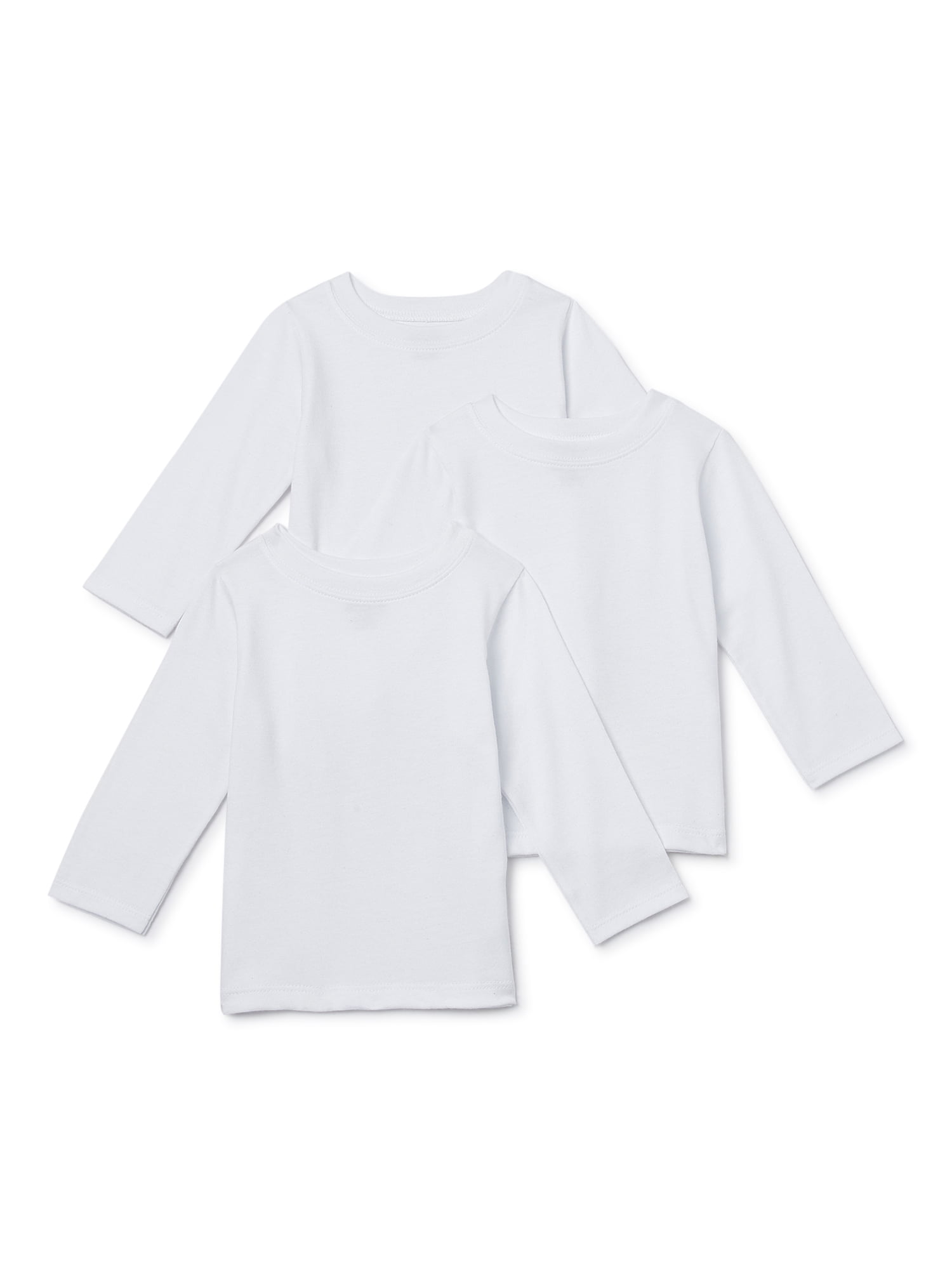 Garanimals Baby Boy Basic Long Sleeve T-Shirt Multipack Set, 3-Piece, Sizes 0/3M-24M