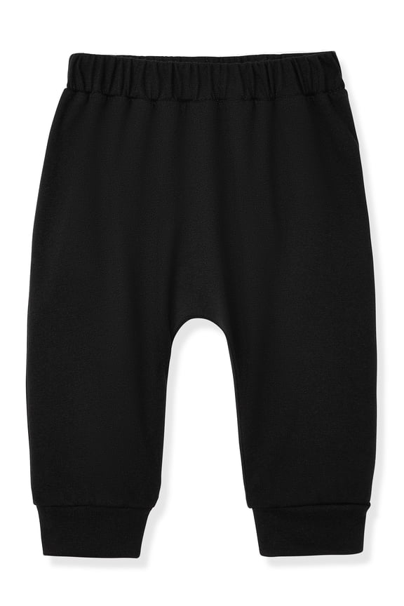 Baby Boy Cotton Pull-On Solid Joggers, 0–24M