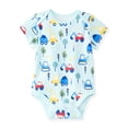 thumbnail image 1 of Garanimals Baby Boy Cotton Lap-Shoulder Short-Sleeve Bodysuit, 0–24M, 1 of 8