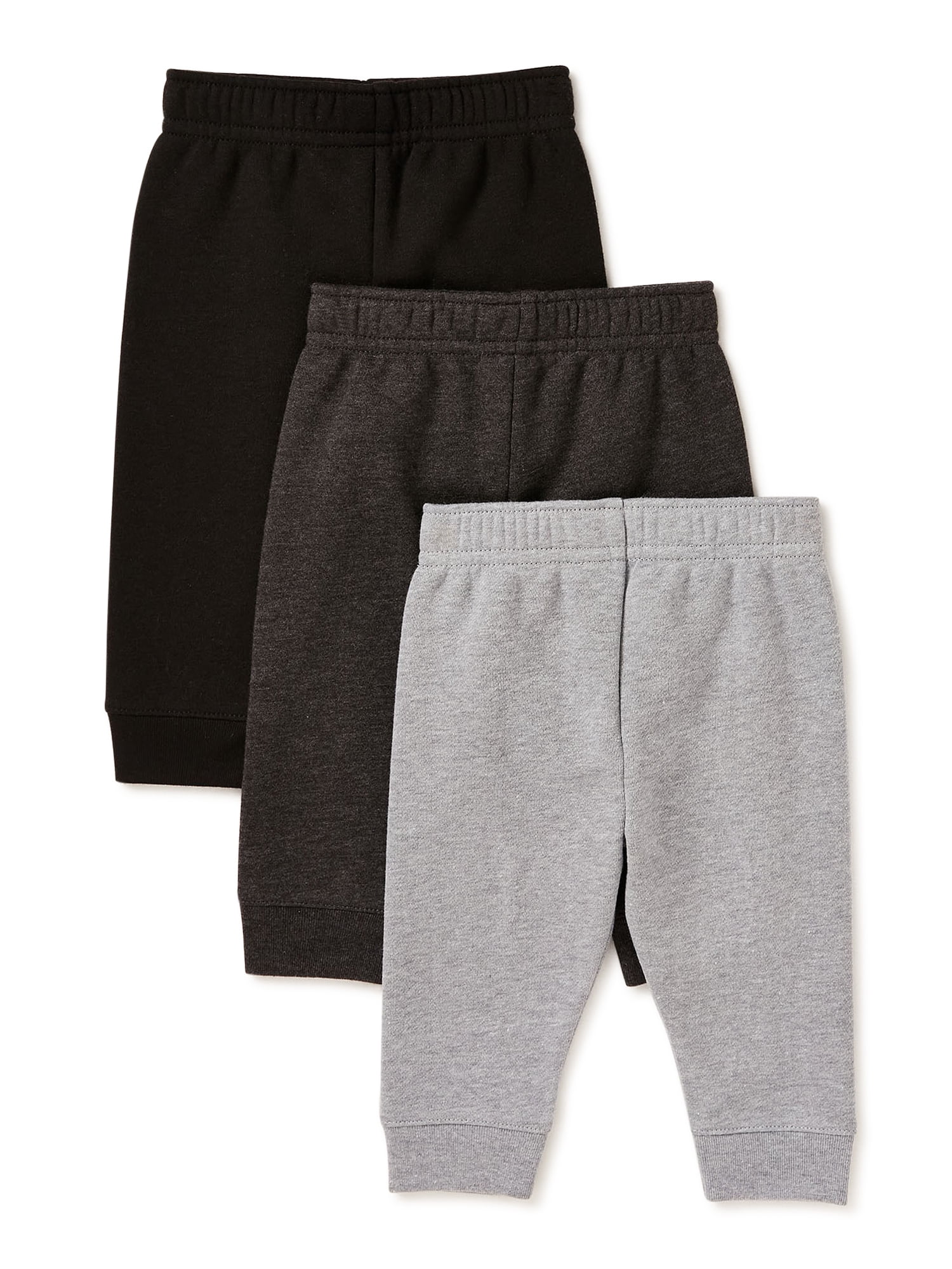 Garanimals Baby Boy Fleece Pants Multipack Set, 3Piece, Sizes 6/9M24M