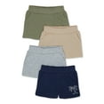 Garanimals Baby Boy French Terry Shorts Multipack, 4Pack, Sizes 024 Months