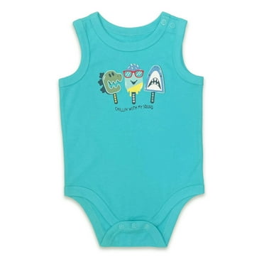 Garanimals Baby Boy Graphic Jersey Tank Bodysuit, Sizes 0-24 Months