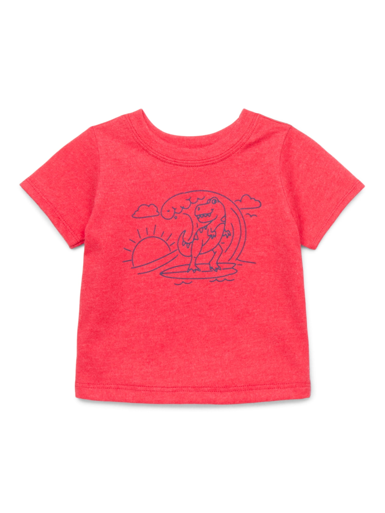 Garanimals Baby Boy Graphic T-Shirt with Short Sleeves, Sizes 0M-24M