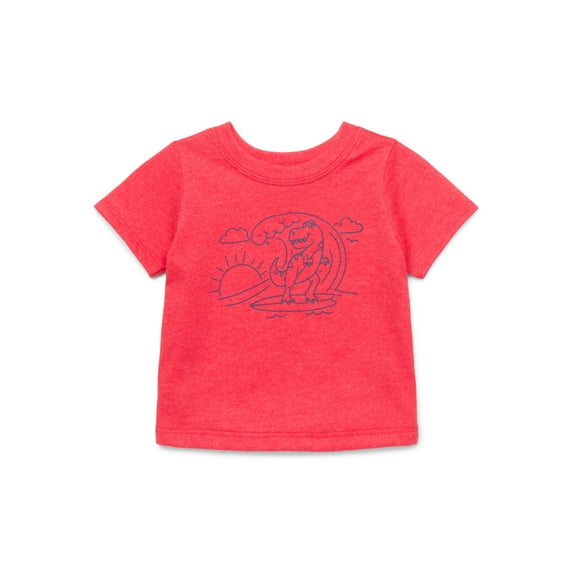 Garanimals Baby Boy Graphic T-Shirt with Short Sleeves, Sizes 0M-24M
