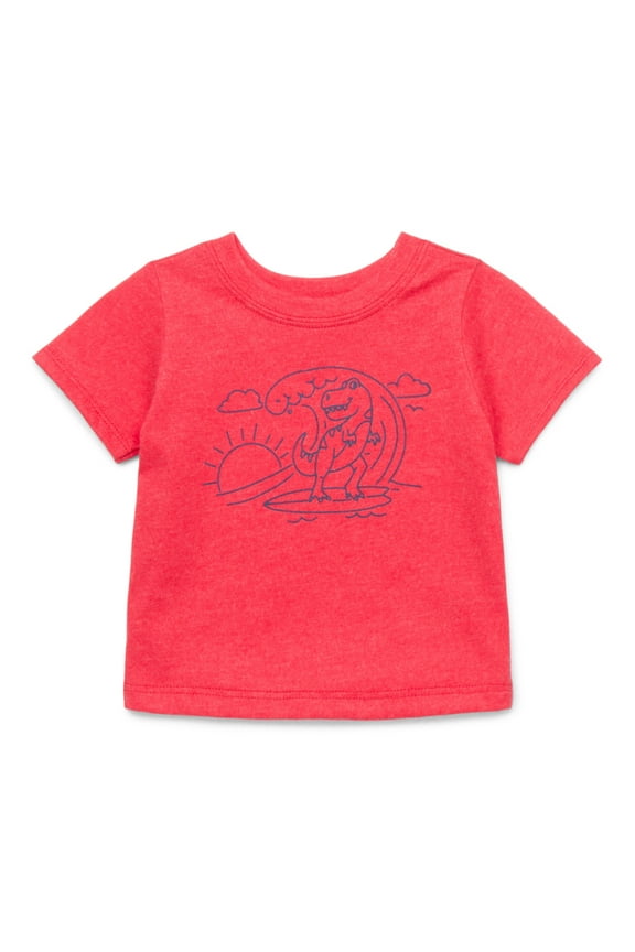 Baby Boy Graphic T-Shirt with Short Sleeves, Sizes 0M-24M