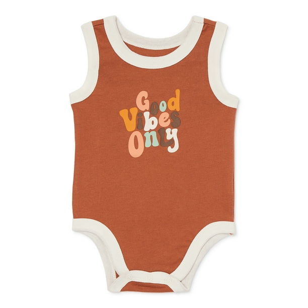 Garanimals Baby Boy Graphic Tank Cotton Bodysuit, Sizes 024 Months