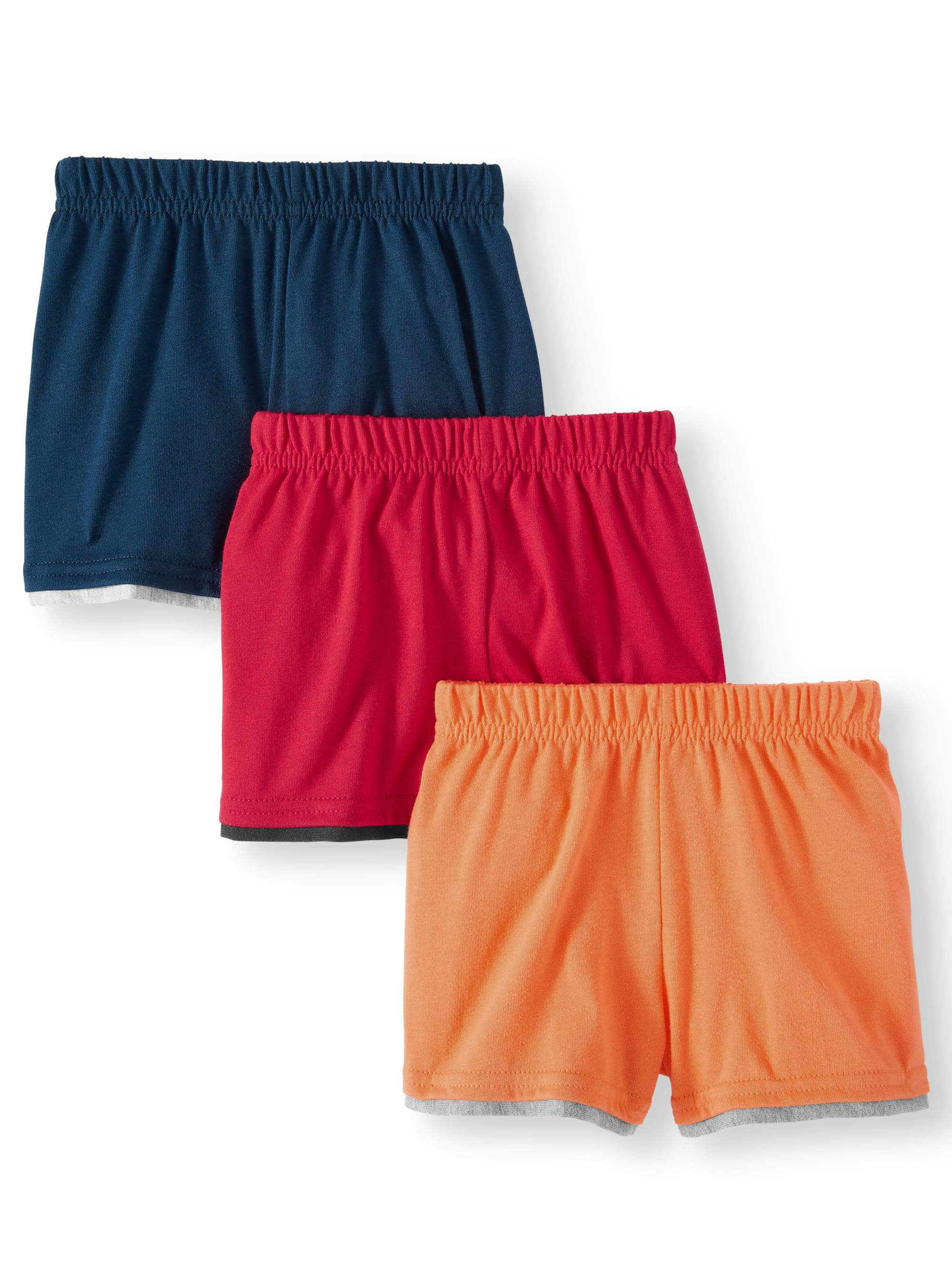 Garanimals Baby Boy Jersey Knit Shorts, 3pc MultiPack