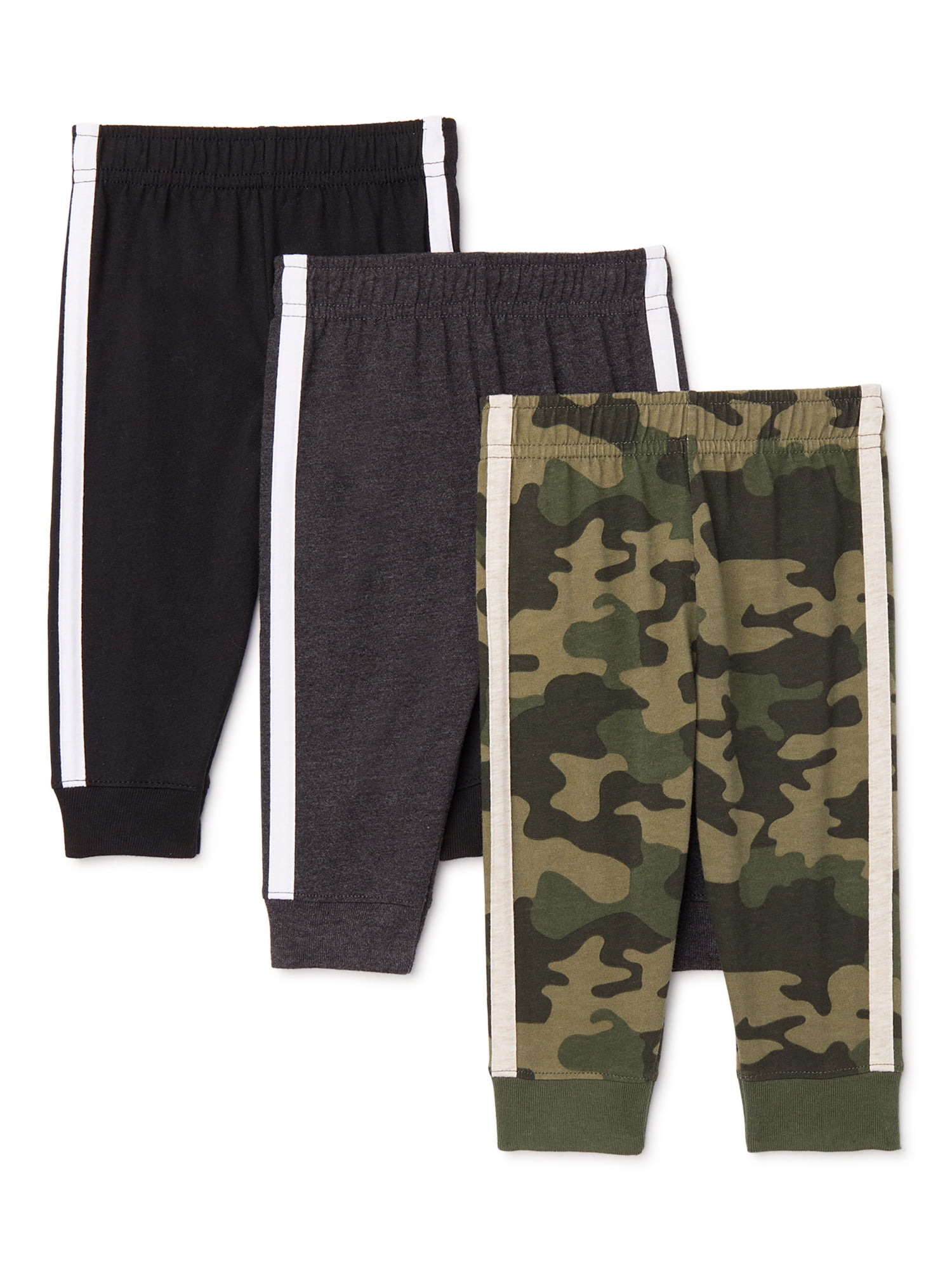 Garanimals Baby Boy Jersey Taped Jogger Multipack Set, 3Piece (024