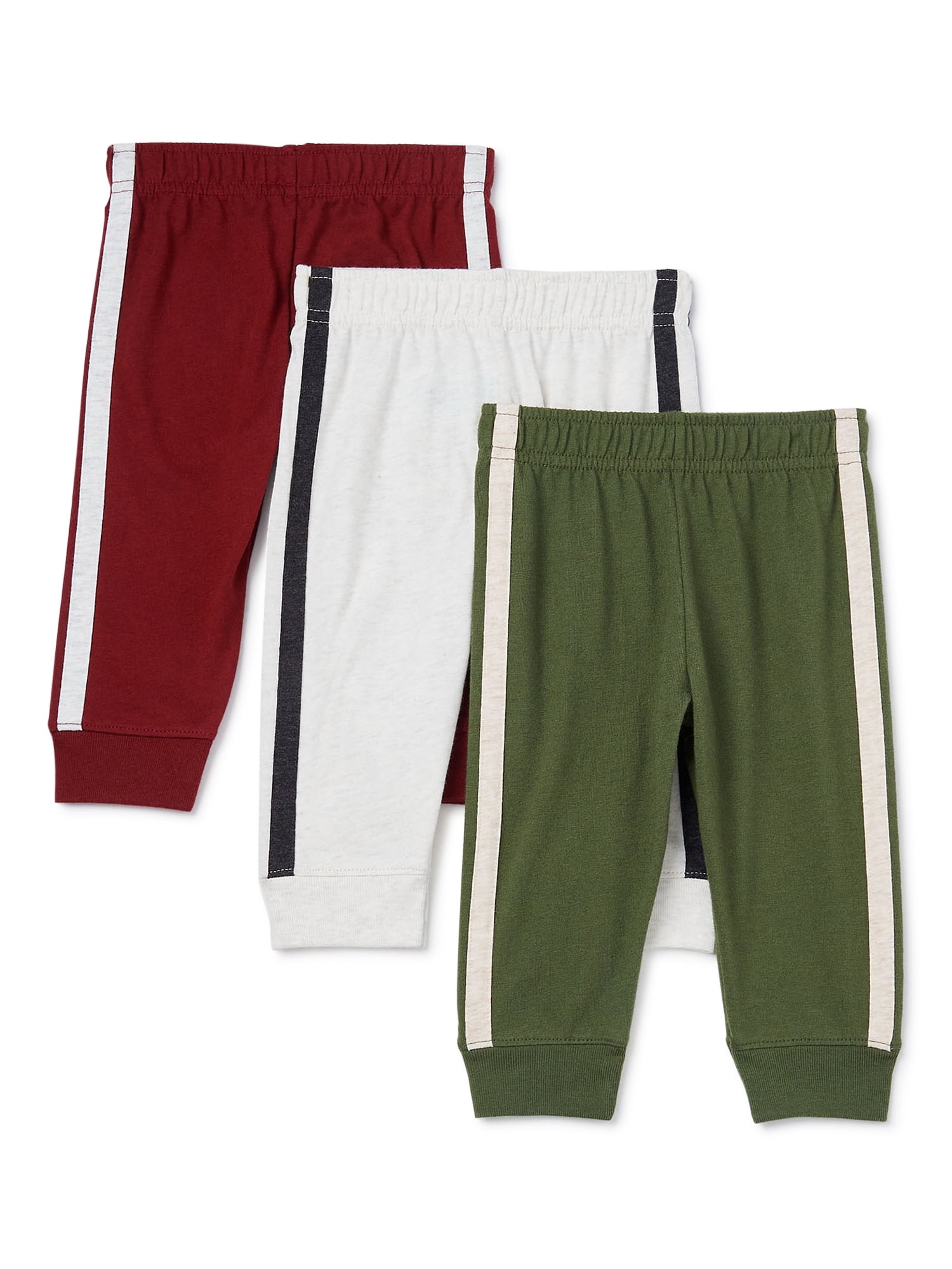 Garanimals Baby Boy Jersey Taped Jogger Multipack Set, 3Piece (024