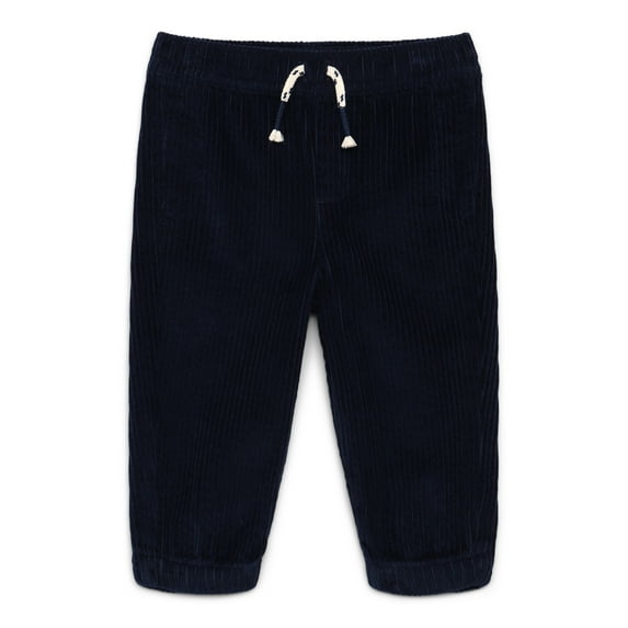 Garanimals Baby Boys' Cotton Corduroy Drawstring Jogger Pants, Sizes 0M-24M