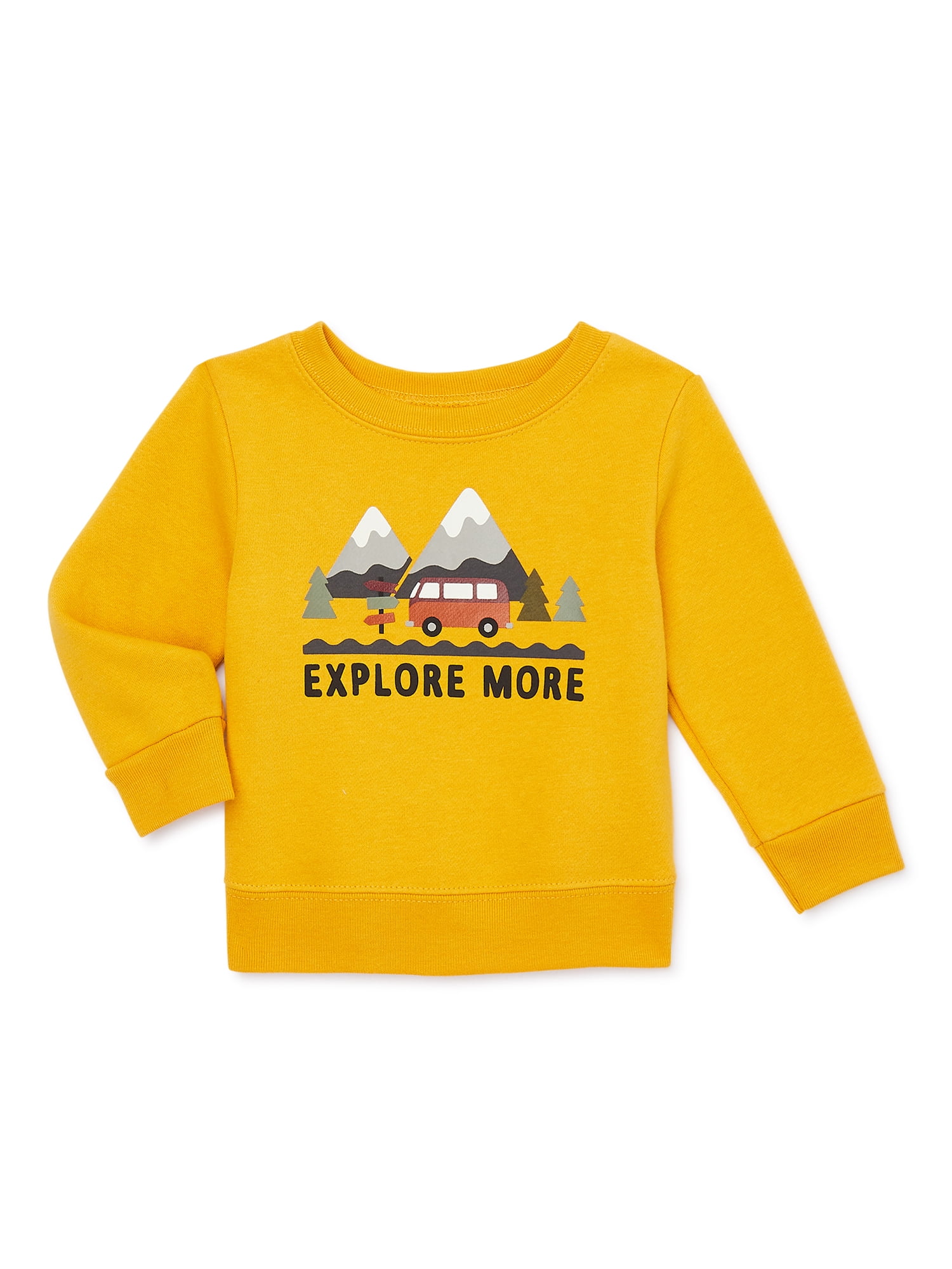 Garanimals Baby Boy Long Sleeve Graphic Fleece Sweatshirt, Size 624