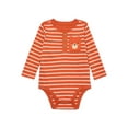 thumbnail image 1 of Garanimals Baby Boy Long Sleeve Pocket Henley Bodysuit, Sizes 0-24 Months, 1 of 4