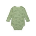 thumbnail image 1 of Garanimals Baby Boy Long Sleeve Print Thermal Bodysuit, Sizes 0-24 Months, 1 of 3