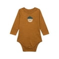 thumbnail image 1 of Garanimals Baby Boy Long Sleeve Slub Jersey Bodysuit, Sizes 0-24 Months, 1 of 3