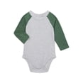 thumbnail image 1 of Garanimals Baby Boy Long Sleeve Solid Raglan Bodysuit, Sizes 0-24 Months, 1 of 4