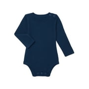 Garanimals Baby Boys Solid Thermal Bodysuit with Long Sleeves, Sizes 0-24 Months