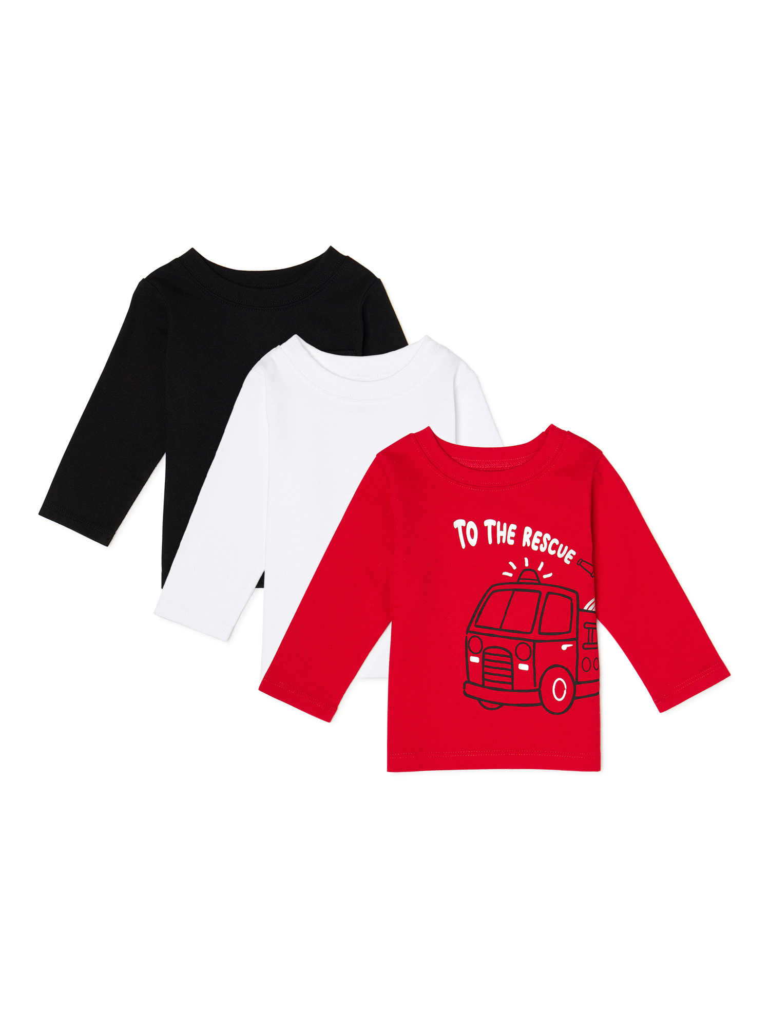 Garanimals Baby Boy Long Sleeve TShirts, 3Pack