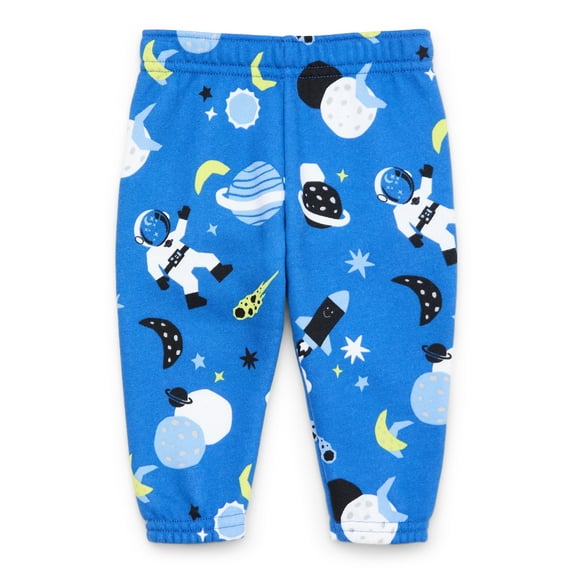 Garanimals Baby Boy Print Fleece Joggers, Sizes 6-24 Months