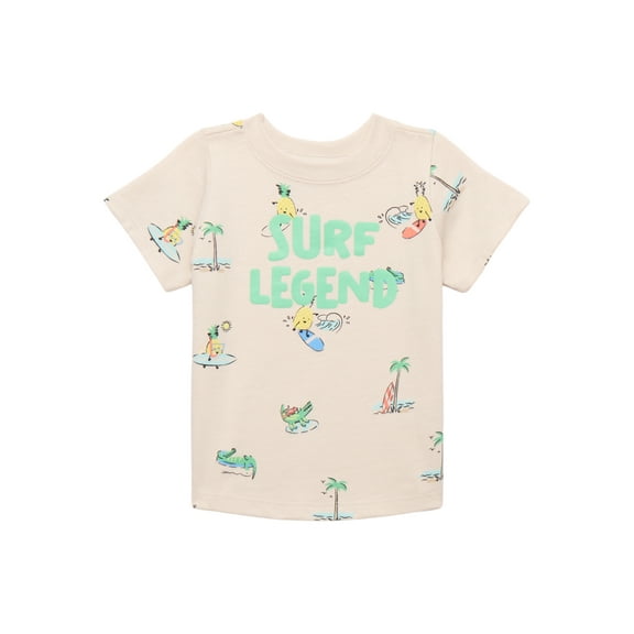 Garanimals Baby Boy Printed T-Shirt with Short Sleeves, Sizes 0M-24M