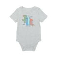 thumbnail image 1 of Garanimals Baby Boy Short Sleeve Brushed Jersey Graphic Bodysuit, Sizes 0-24 Months, 1 of 3