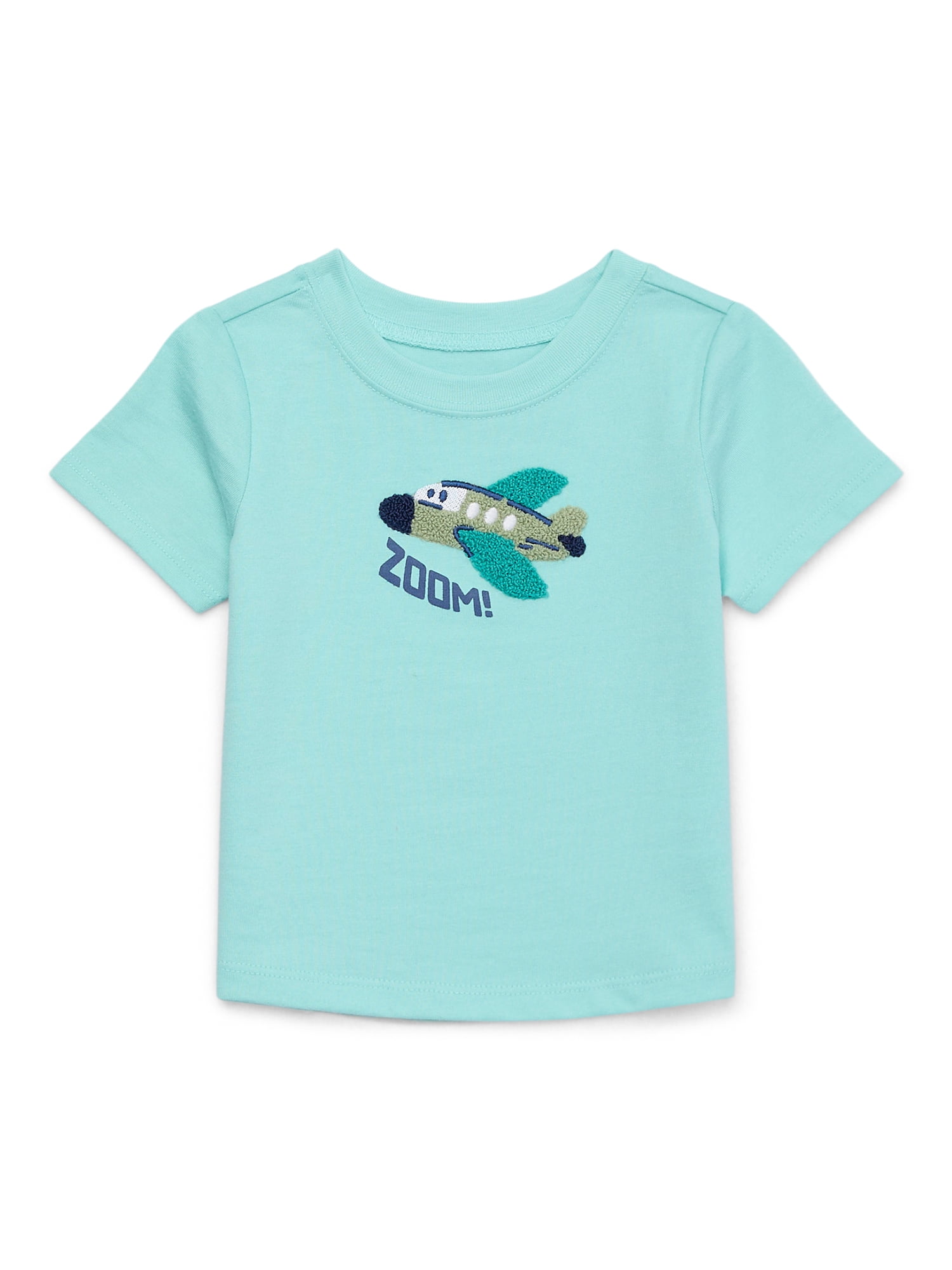 Garanimals Baby Boy Short Sleeve Chenille Graphic T-Shirt, Sizes 0-24 Months