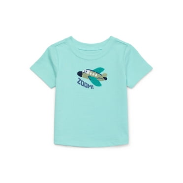 Garanimals Baby Boy Short Sleeve Chenille Graphic T-Shirt, Sizes 0-24 Months