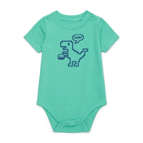 Garanimals Baby Boy Short Sleeve Jersey Graphic Bodysuit, Sizes 0-24 Months